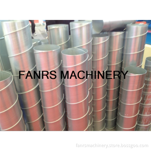 F2020 2mm Thickness Air Round Spiral Duct Forming Machine with Auto Alarm and Urgent Stop
